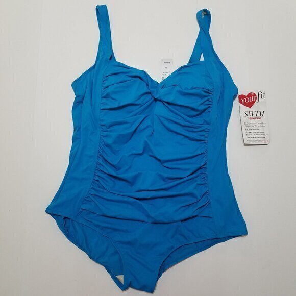 Avenue Other - NWT Avenue Tummy Control One Piece Swimsuit‎ Blue Size 24
